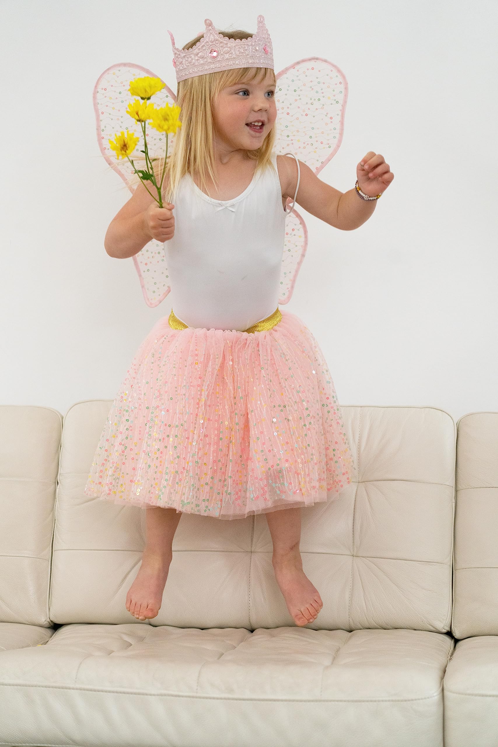 Little Adventures Shimmer Wings one-size-fits-most design fits many kids.