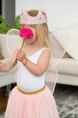 Little Adventures Shimmer Wings soft elastic for easy, comfortable fit.