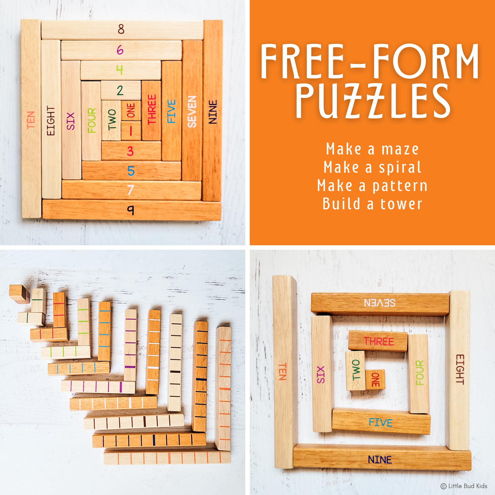LITTLE BUD KIDS number bonds cards showing flexible addition subtraction ideas