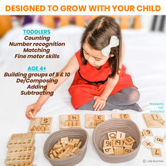Little Bud Kids odd-even hole design teaches pattern recognition.