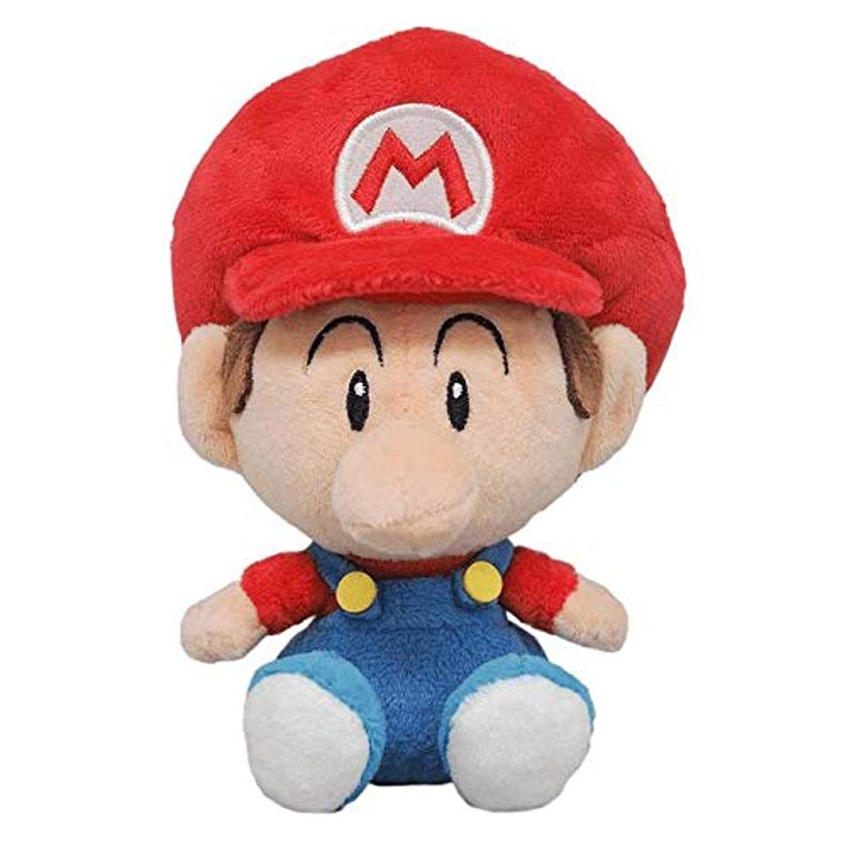 Little Buddy Baby Mario plush 6-inch front view for cozy playtime and display.