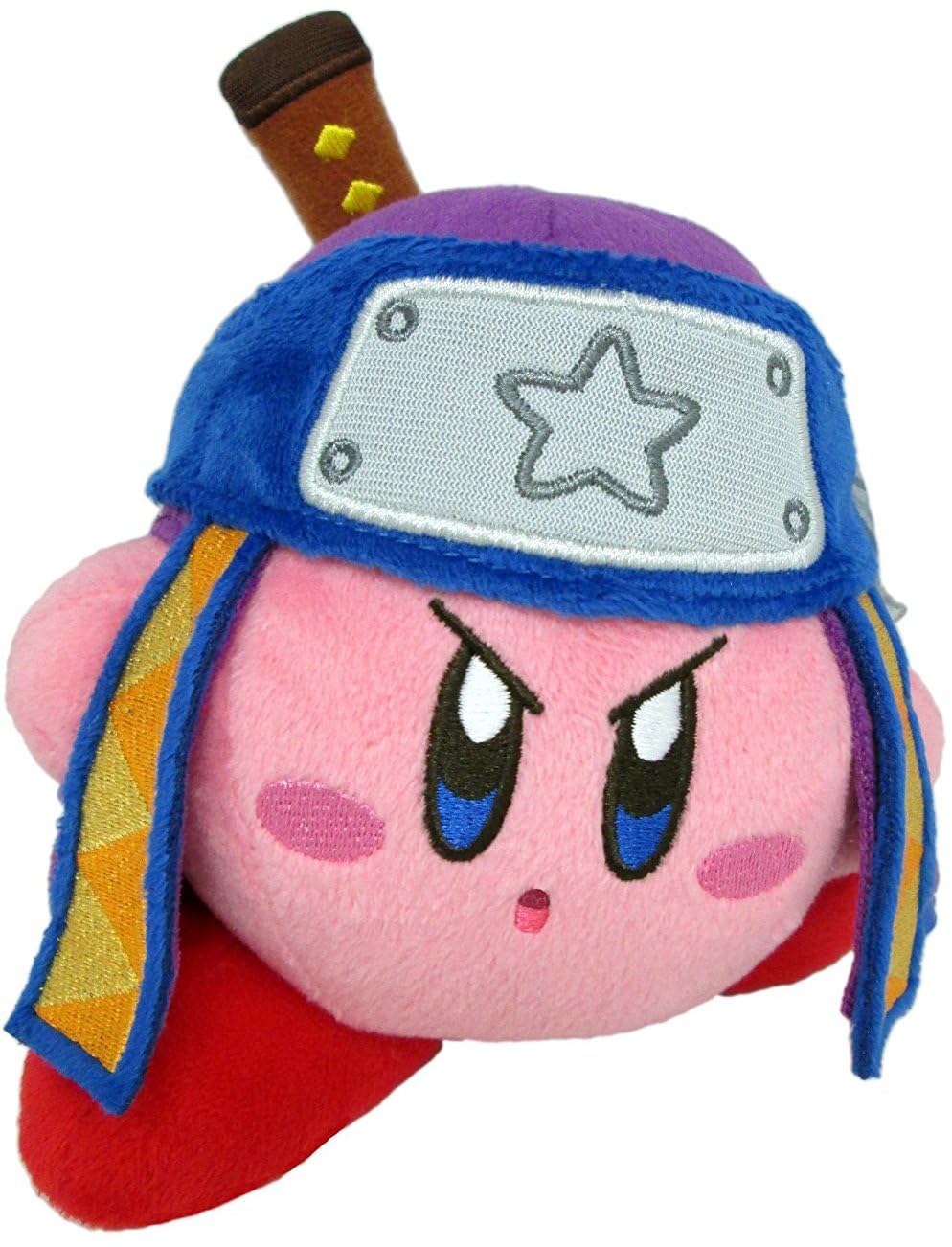 Little Buddy Kirby Ninja stuffed plush, 5-inch, a cute collectible for fans and nostalgic play.