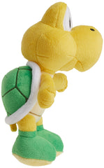 Little Buddy Koopa Troopa plush fabric texture close-up, soft materials for cozy hugs.