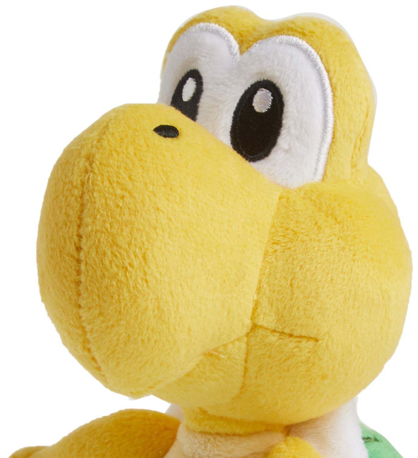Little Buddy Koopa Troopa plush green shell close-up, kid-friendly design and detail.