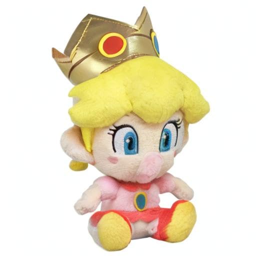 Little Buddy Baby Peach plush close-up with detailed stitching, ideal for collectors or gifts.