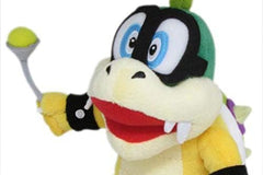 Little Buddy Iggy Koopa plush on a shelf, perfect for Mario fans.