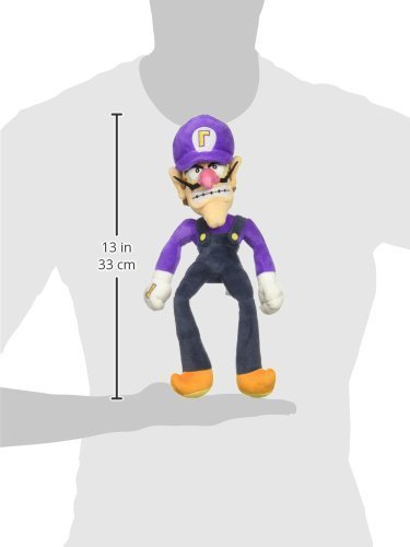 Little Buddy Waluigi stuffed plush, perfect for Mario fans and gift-giving