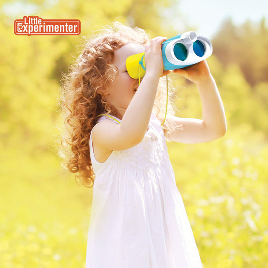 Little Experimenter night vision binoculars side view highlighting ergonomic design for comfortable longer play.