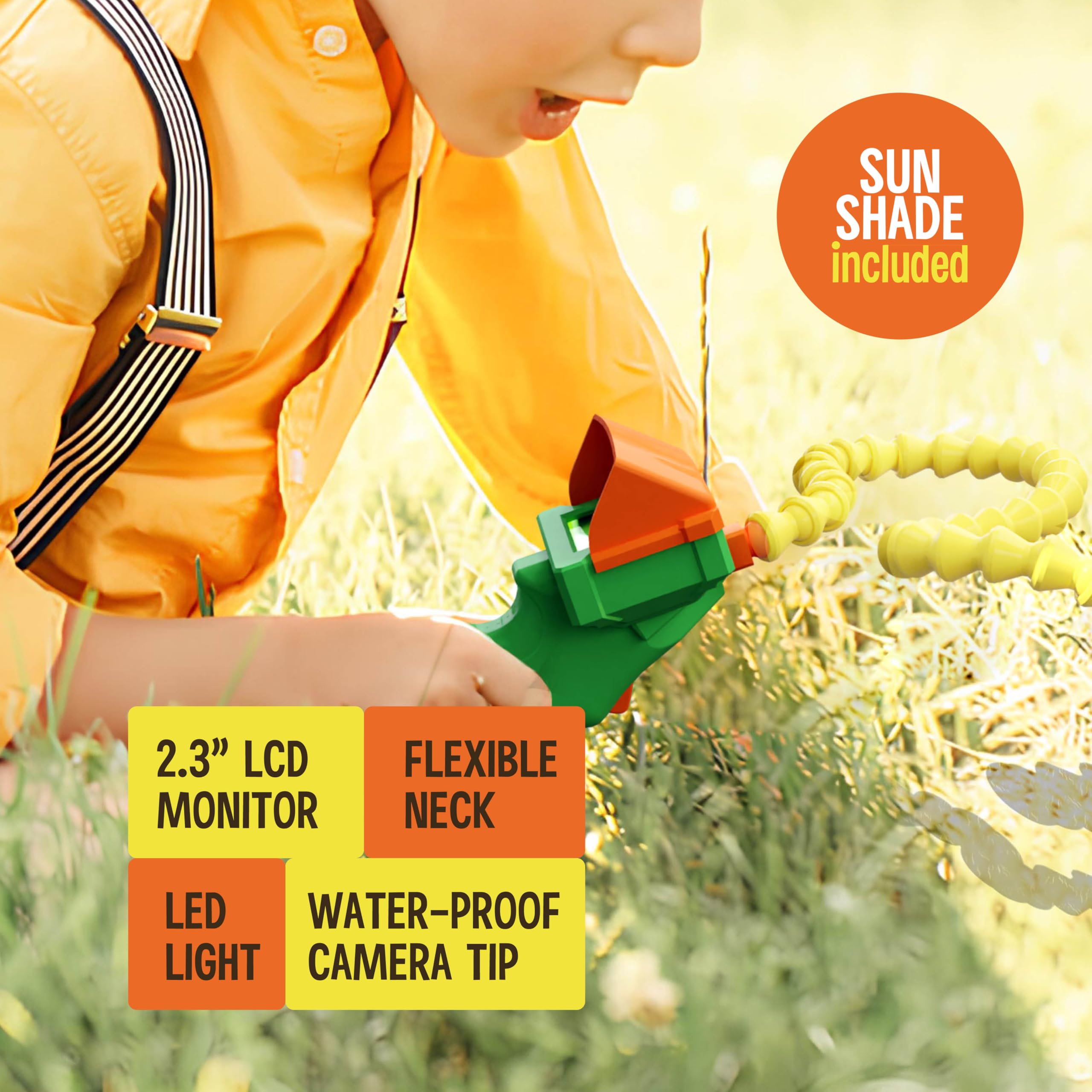 Little Experimenter Snake Scope kit supports outdoor STEM play with easy setup.