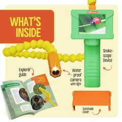Little Experimenter Snake Scope camera peers into tree hollow to show nesting behavior.
