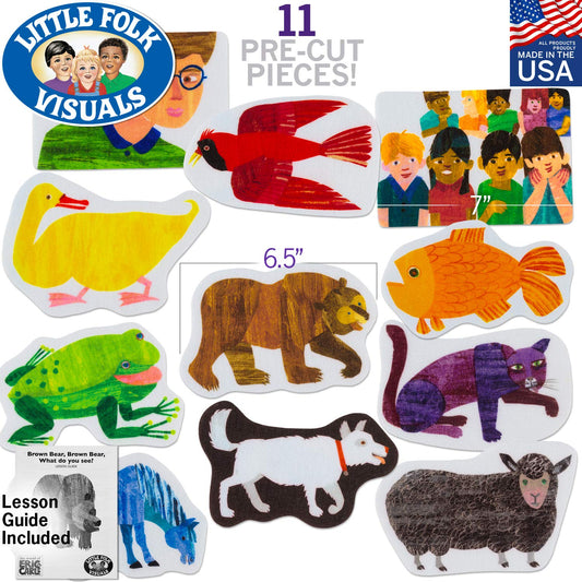 Little Folk Visuals Eric Carle-inspired felt pieces ideal for hands-on activities.