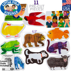 Little Folk Visuals Eric Carle-inspired felt pieces ideal for hands-on activities.