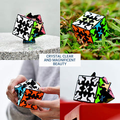 Little Golden Elephant Gear Cube 3x3 ABS material resists scratches and fading.