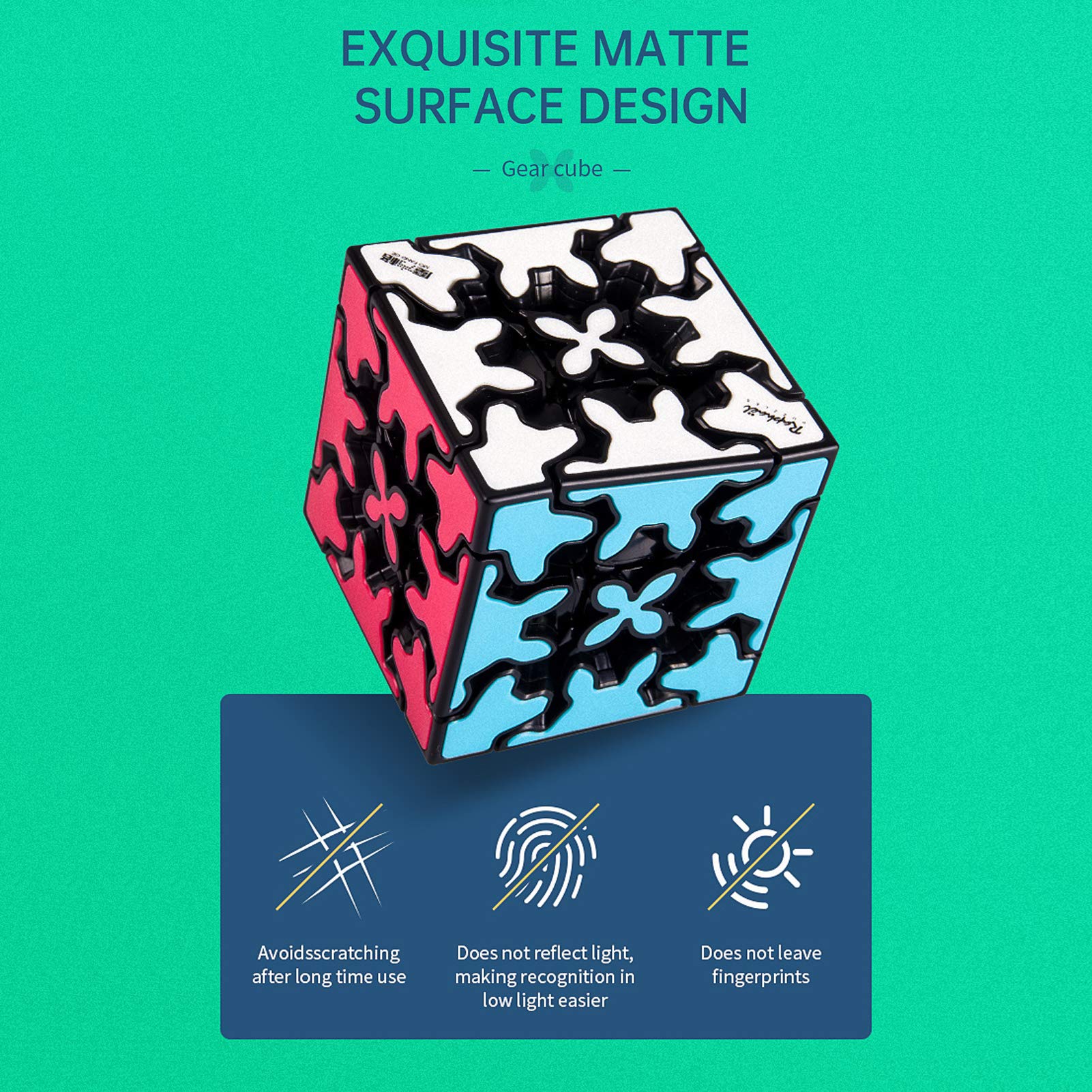 Little Golden Elephant Gear Cube 3x3 unboxing shows complete puzzle and guide.