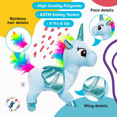 Little Jupiter 12-inch unicorn plush for naps and playtime