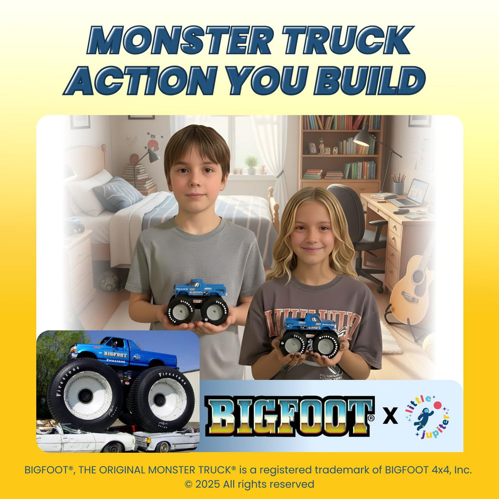 Little Jupiter Bigfoot 5 assembled monster truck ready for display and play