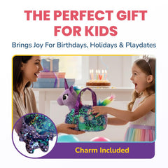 Little Jupiter child using the unicorn set for creative storytelling and play.