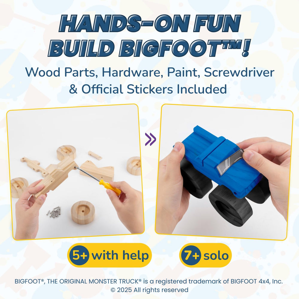 Little Jupiter DIY Bigfoot 5 paint set with safe acrylics for budding artists