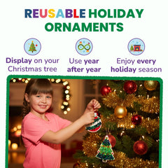 Little Jupiter DIY Gem Poke Art hanging strings for easy tree display