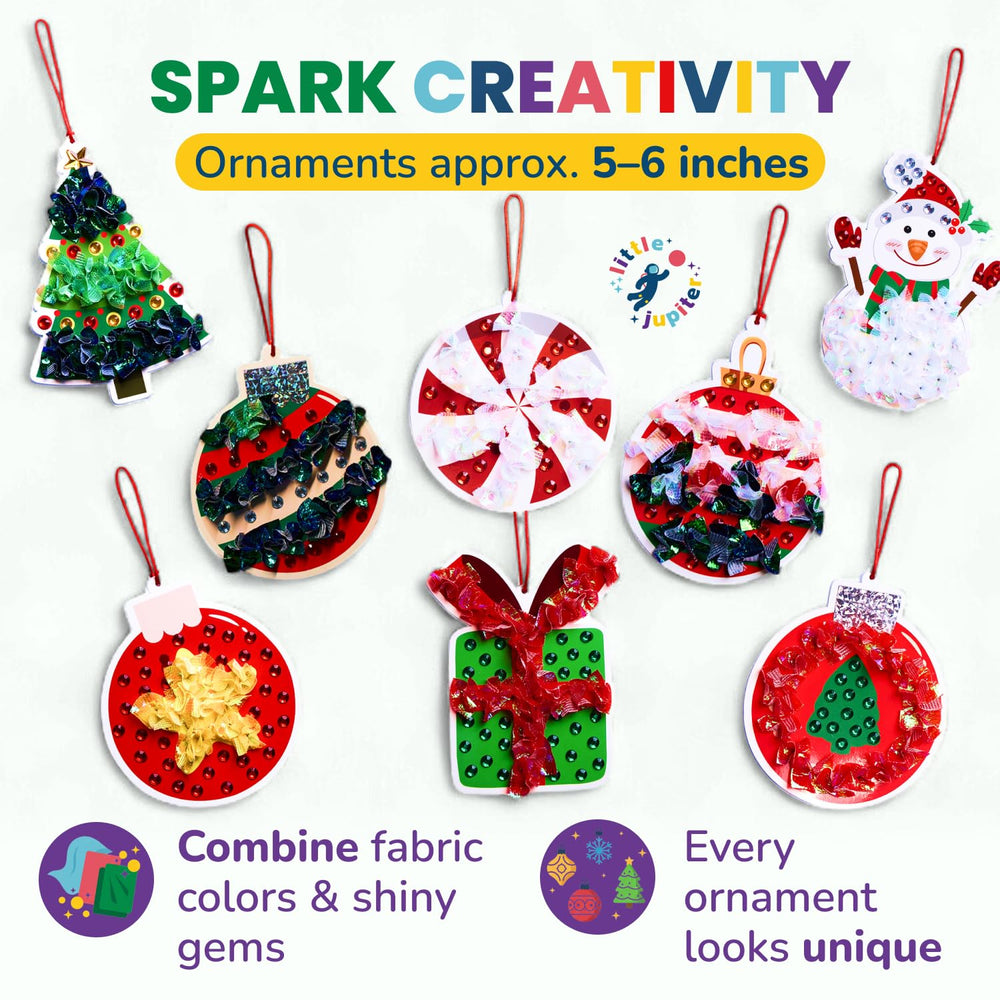Little Jupiter DIY Gem Poke Art resin gems add sparkle to ornaments
