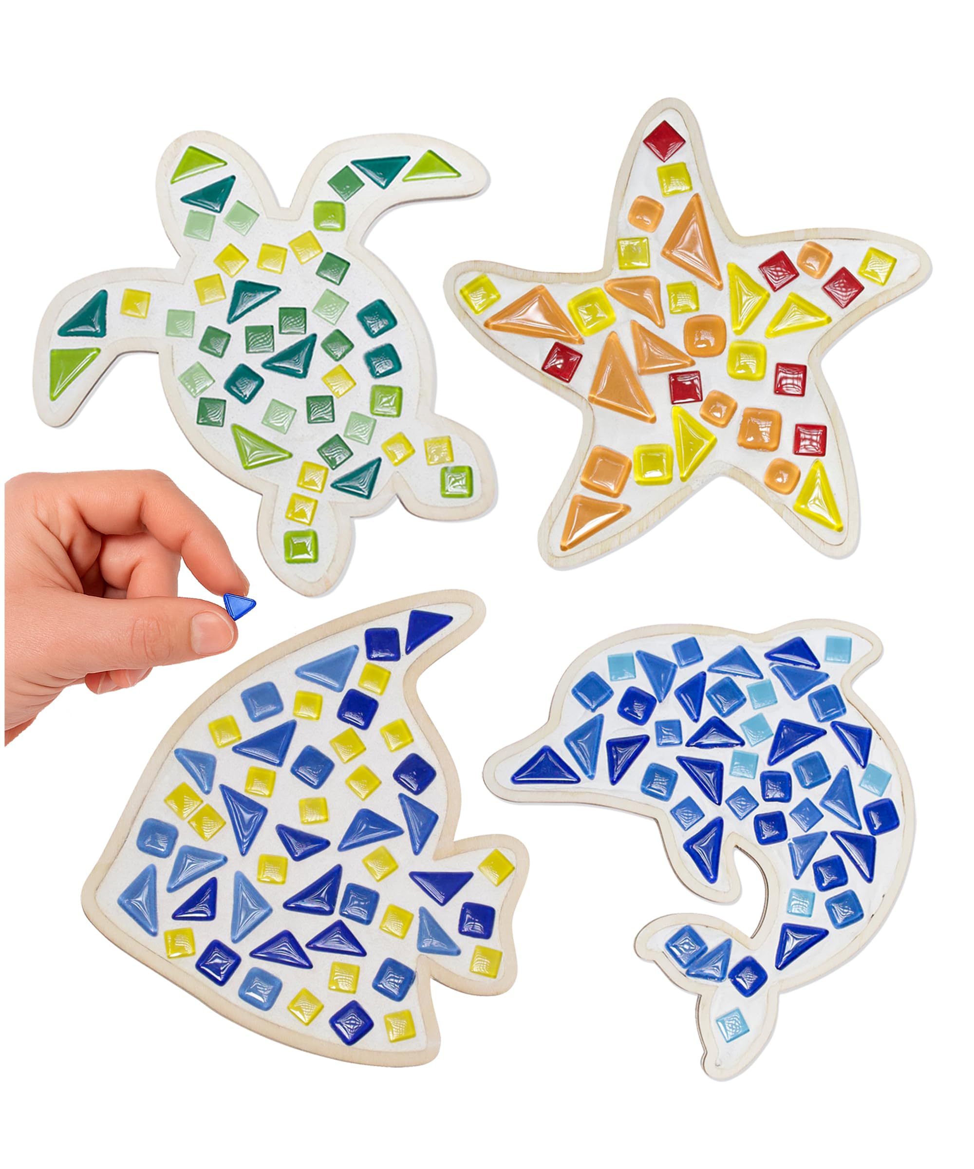 Little Jupiter mosaic kit fish: vibrant sea creature for imaginative play and focus.