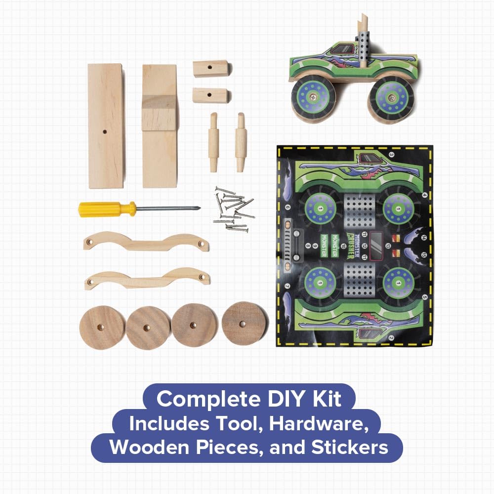 Little Jupiter Monster Truck 2 sticker set ready for creative customization.