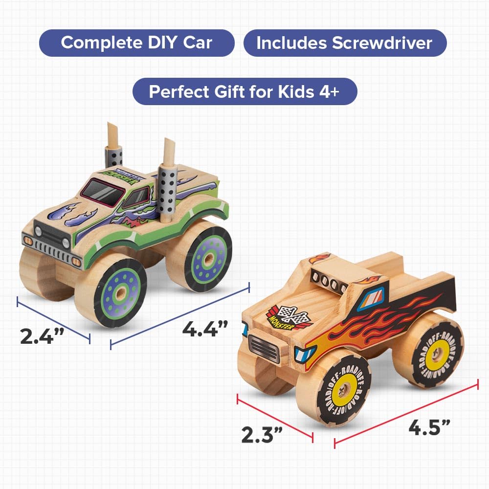 Little Jupiter Monster Truck provides two designs for double the fun and practice.