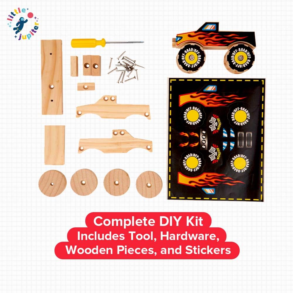 Little Jupiter Monster Truck paint-optional lets you personalize the look.