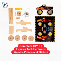 Little Jupiter Monster Truck paint-optional lets you personalize the look.