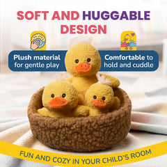 Little Jupiter safety-tested duck plush for peace of mind.