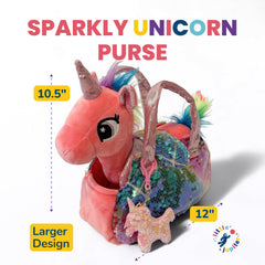 Little Jupiter 12-inch unicorn plush is larger for cozy snuggles and display.