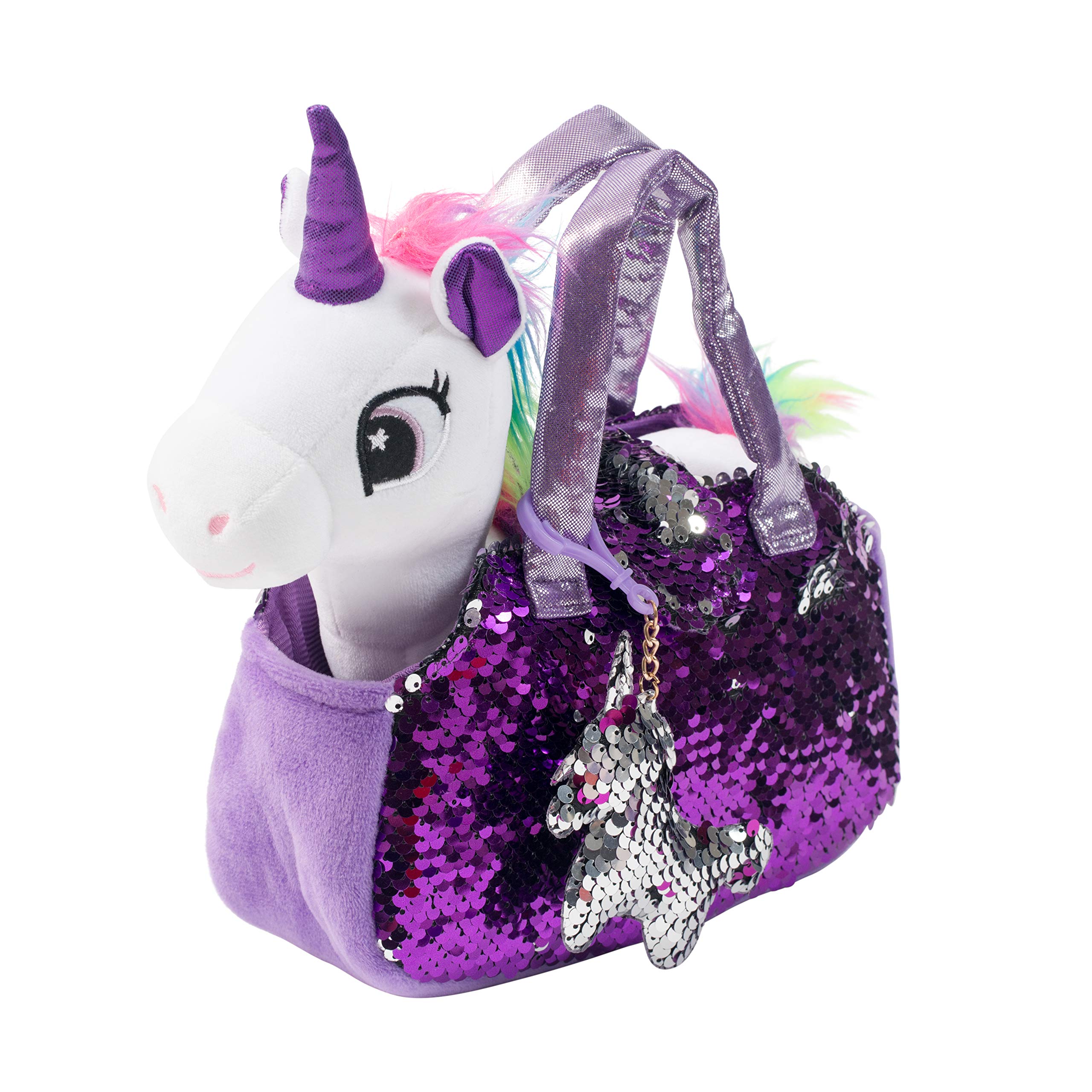 Little Jupiter 12-inch unicorn plush cuddly companion for imaginative play.