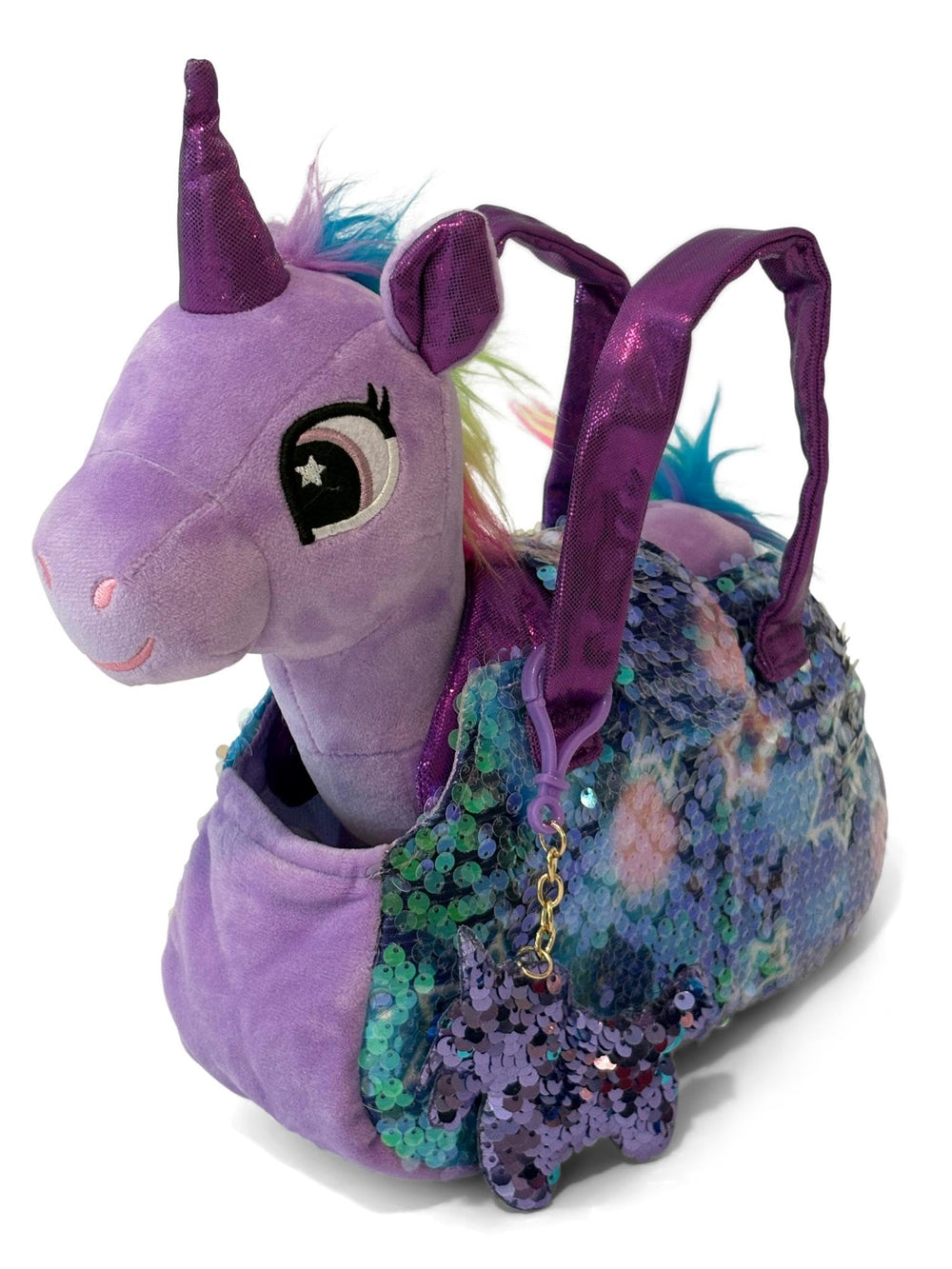 Little Jupiter 12-inch unicorn plush offers a soft bedtime companion.