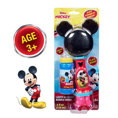 Little Kids Mickey Bubble Wand packaging enables quick setup and instant fun.