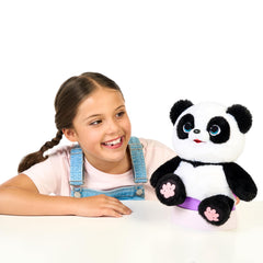 ChuChu panda kicking feet during happy or curious moments