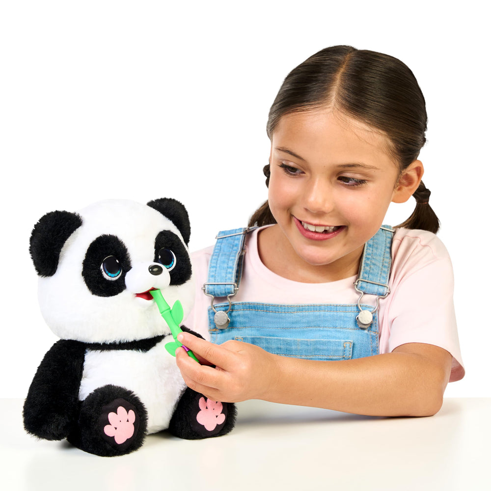 Soft ChuChu panda plush texture perfect for hugs and bedtime snuggles