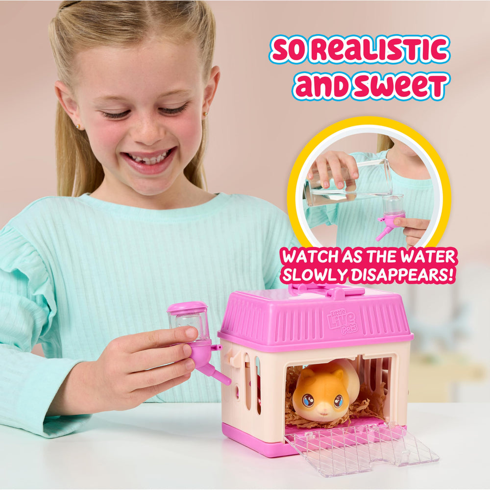 Little Live Pets hamster mini interactive toy set with 20+ accessories inspires dress-up play