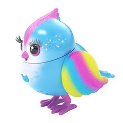 Soft flocked wings and eyelashes enhance Lil Bird's cute look.