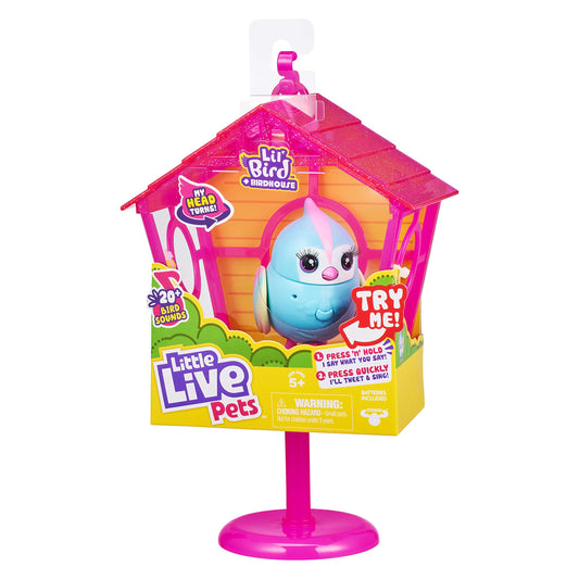 Little Live Pets Lil Bird with voice record feature for custom chirps.