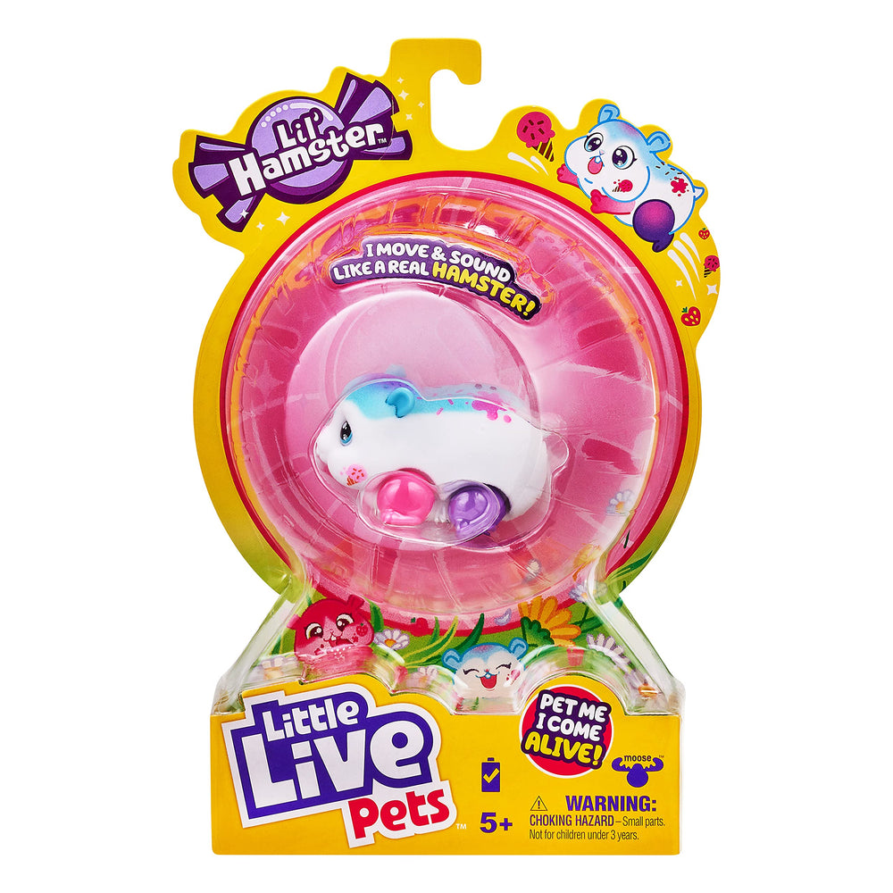 Little Live Pets Sprinkz soft flocked skin with ice cream design invites gentle touching.