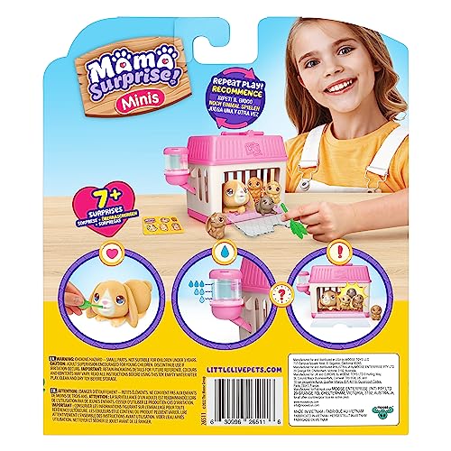 Little Live Pets Mama Surprise Bunny House door opening to reveal babies