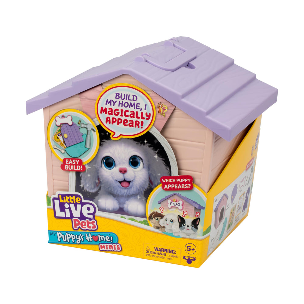 Little Live Pets My Puppy's Home Mini adoption certificate adds imaginative ownership.