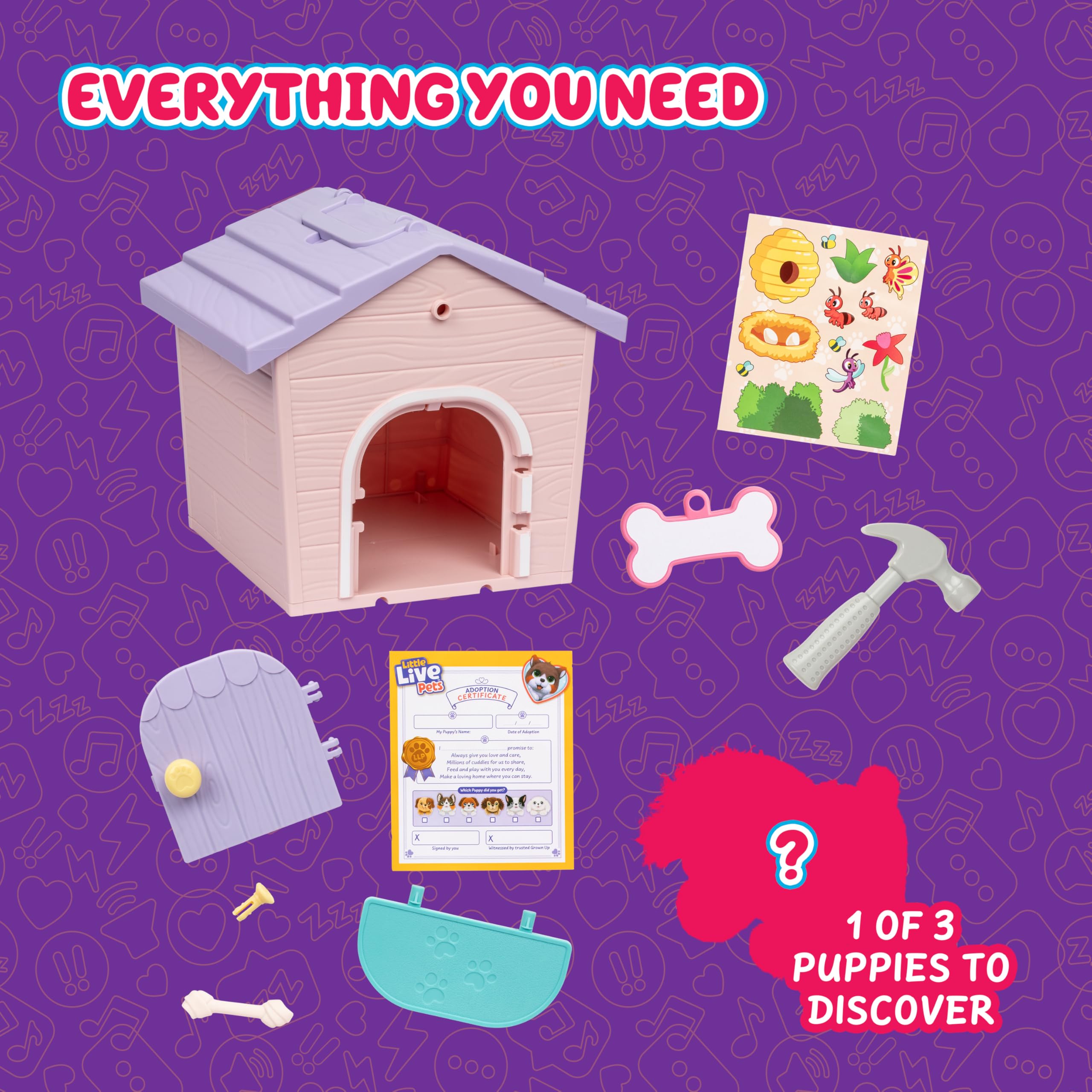 Little Live Pets My Puppy's Home Mini surprise puppy in kennel reveals playful anticipation.