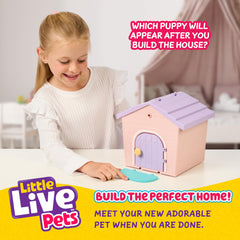 Little Live Pets My Puppy's Home Mini welcome mat signals a cozy puppy staging area.