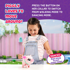 Little Live Pets Piggly soft skin invites snug hugs and tactile play.