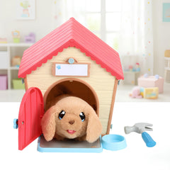 Two puppies with varied fur and collars offer daily variety.