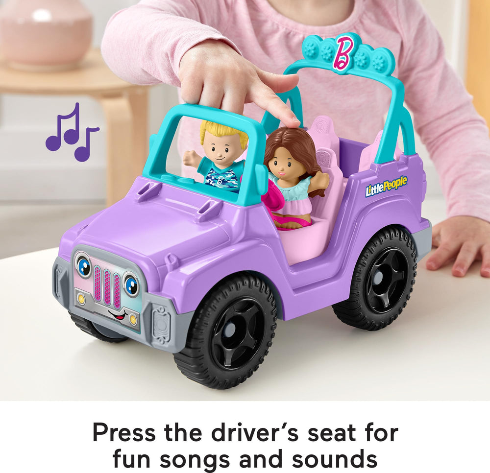 Little People Barbie and Ken figures invite role-play and storytelling.