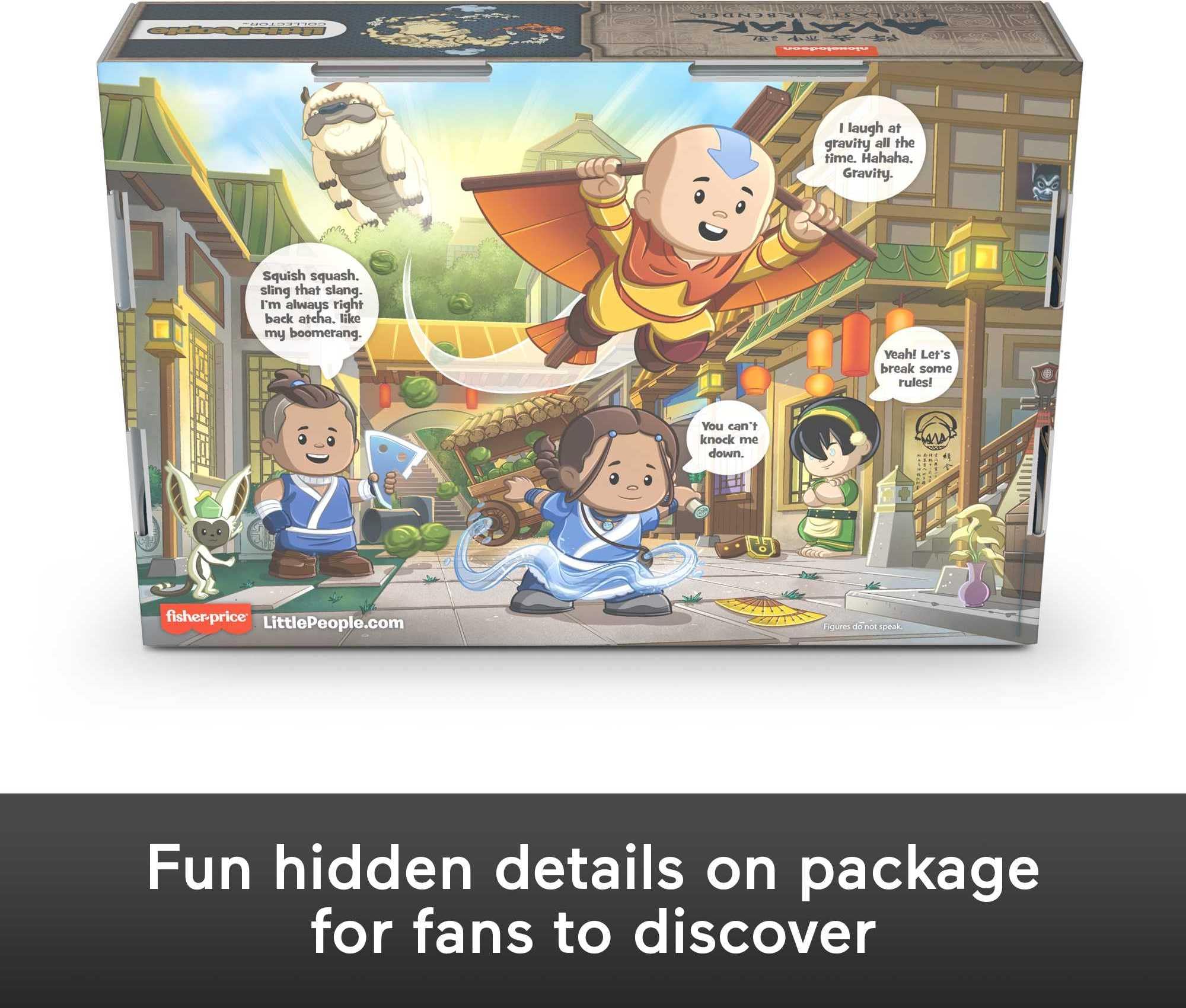Little People Collector Avatar flocked Appa detail highlights soft-touch texture for collectors.