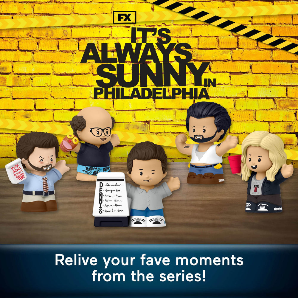 Little People Collector Flip-a-Delphia Dee figure captures a memorable scene.