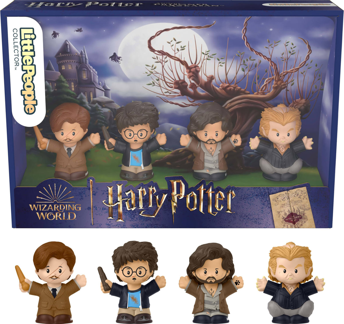 Little People Collector Harry Potter figure from Azkaban set, ideal for shelf display.